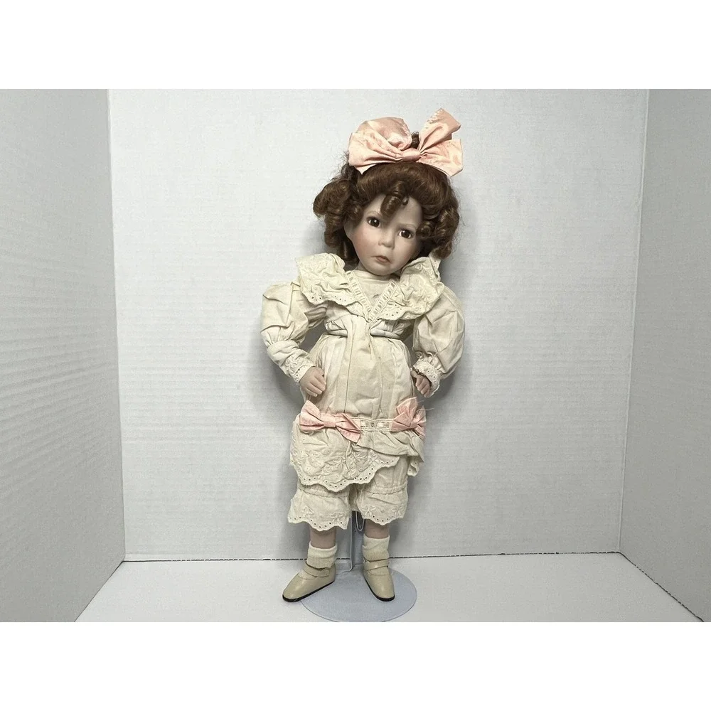 Vintage Dianna Effner Little Girl With A Curl Porcelain Doll grannycore gift